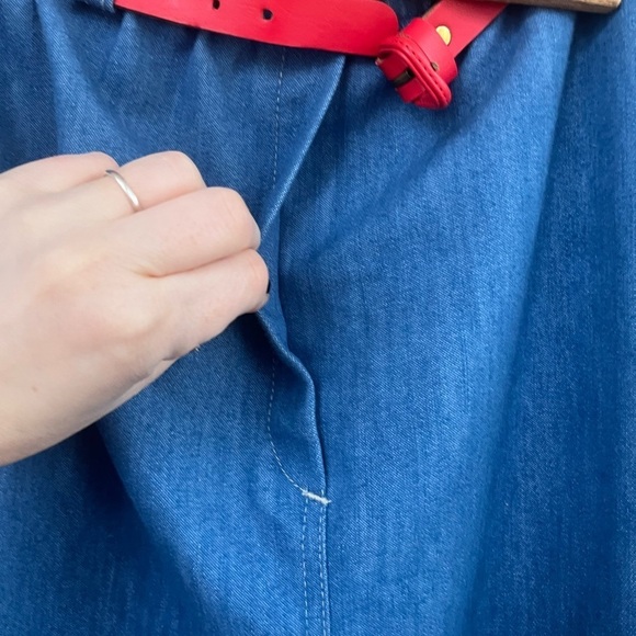 Women’s Vintage Sears Sutter Place Denim A-Line Skirt Vintage Size 14 - Picture 4 of 8